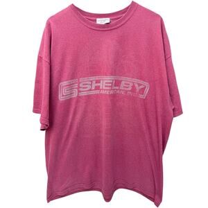 Shelby American T Shirt Mens 2XL Red Logo Graphic Automotive Tee